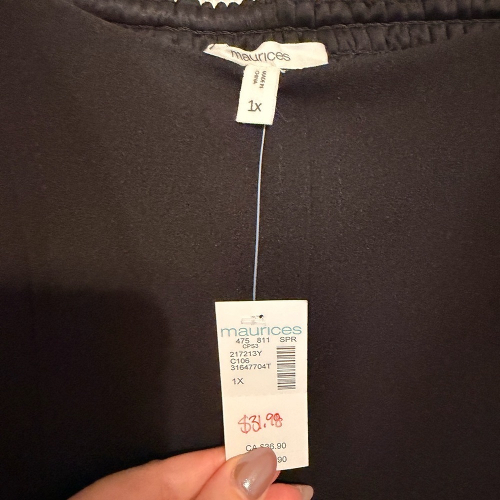 Maurices Black Cropped Tank Top - Picture 2 of 3